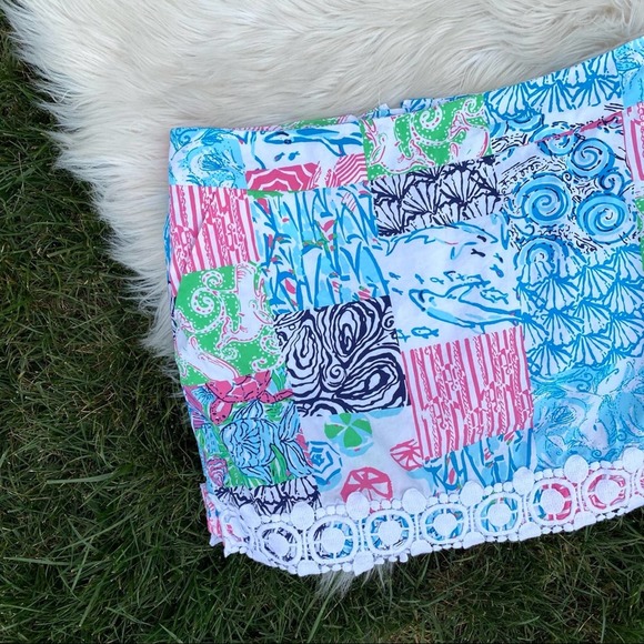 Lilly Pulitzer Dresses & Skirts - Lilly Pulitzer Marigold Patchwork skort 6